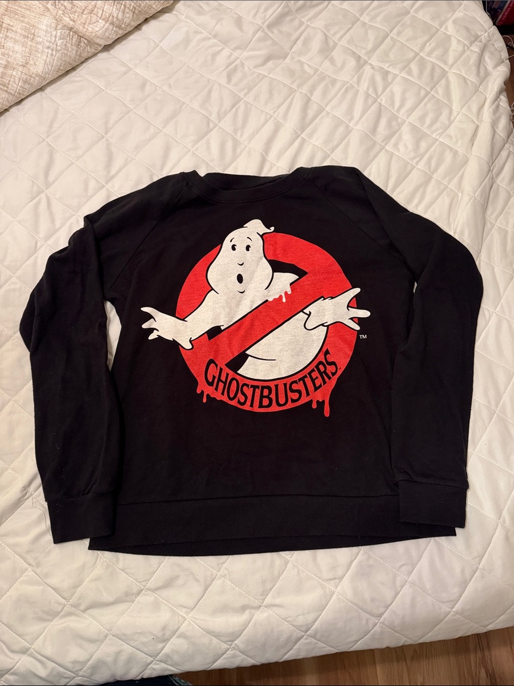 Ghostbusters Logo Black Crew Sweatshirt